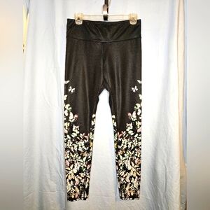 G089. ALO Yoga Mid-Rise Airbrush Leggings in Multi Butterfly Glossy-  Size M